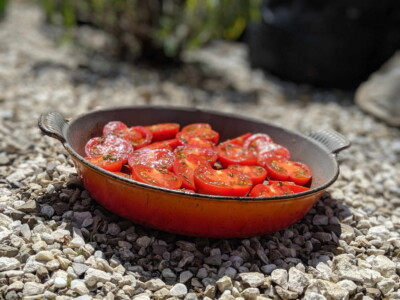 Smoked cherry tomatoes