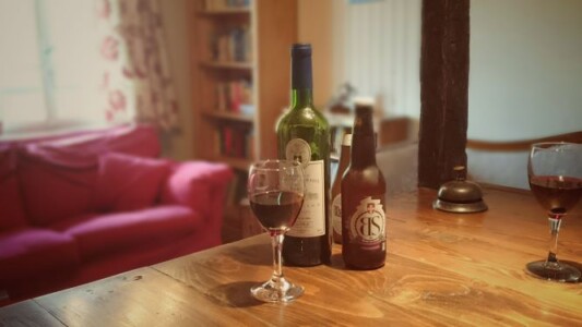 The bar area at Chalet La Moussiere Chalet La Moussiere bar