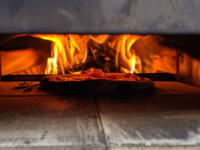 Real wood fired pizzas