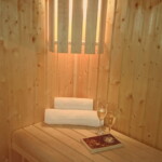 Relax in the sauna...